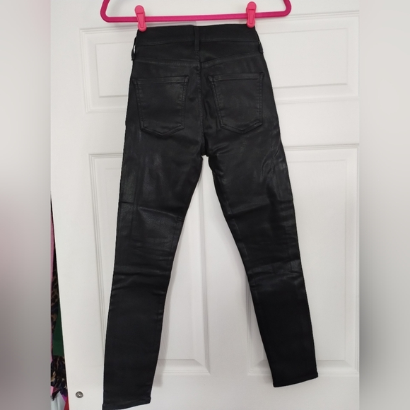 Agolde Black High Waisted Pants 24 - Picture 1 of 6